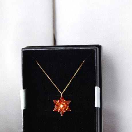 Vintage Tarzda 14 Ayar Altın Lotus Kolye