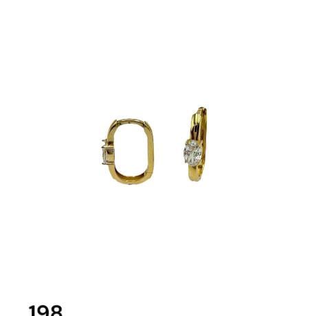 14 Ayar Altın Halka Küpe