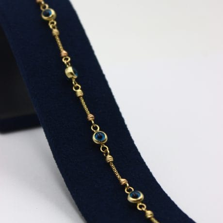 14 ayar nazar boncuklu bileklik