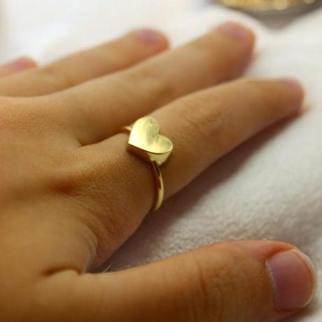 14 ayar kalpli eklem yüzük