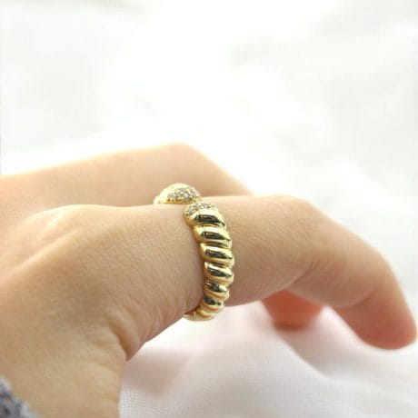 14 ayar altın eklem yüzük