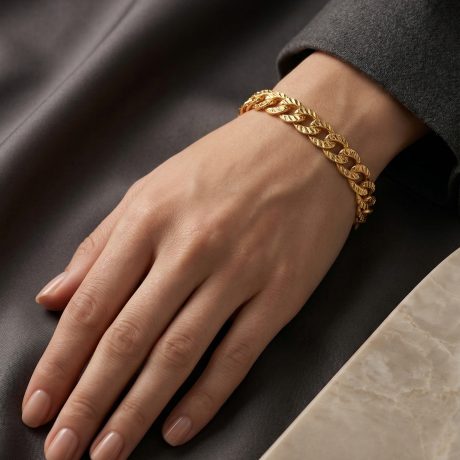 Özel Kalem İşlemeli Altın Gurmet Bileklik Modeli